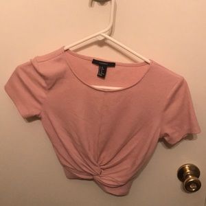 Pink crop top
